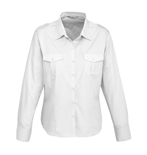 Ladies Epaulette Long Sleeve Shirt